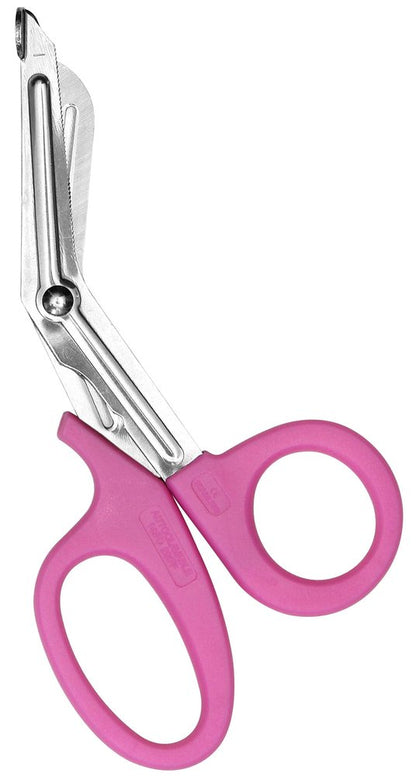 First Aid Only 7" Stainless Steel Bandage Shears Pink Handle
