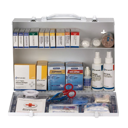 First Aid Only 75 Person ANSI A 2 Shelf First Aid Cabinet, ANSI 2021 Compliant