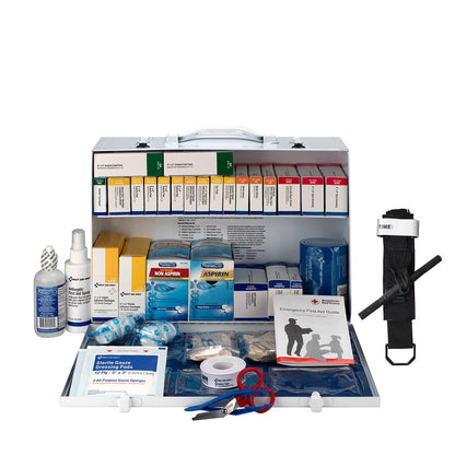 First Aid Only 75 Person ANSI B 2 Shelf First Aid Cabinet, ANSI 2021 Compliant