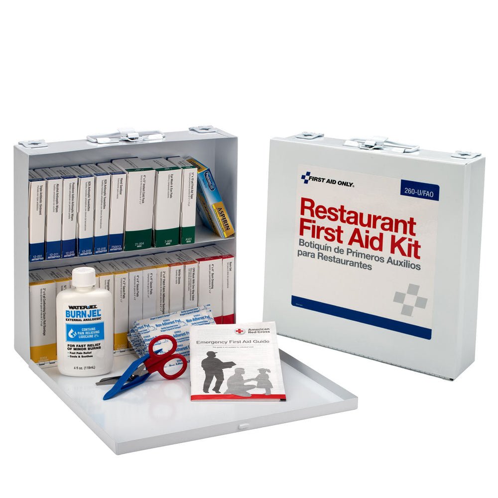 First Aid Only 75 Person Restaurant First Aid Kit, Metal Case