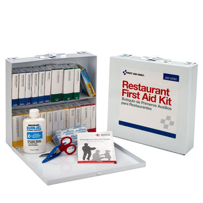 First Aid Only 75 Person Restaurant First Aid Kit, Metal Case