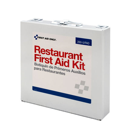 First Aid Only 75 Person Restaurant First Aid Kit, Metal Case