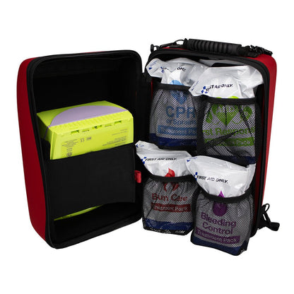 First Aid Only AED+First Aid Emergency Response Bag (AED Sold Separately)