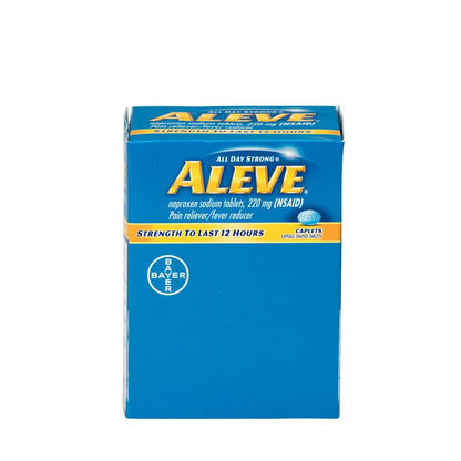 PhysiciansCare Aleve Naproxen Sodium Medication, 50 Packets of One Tablet