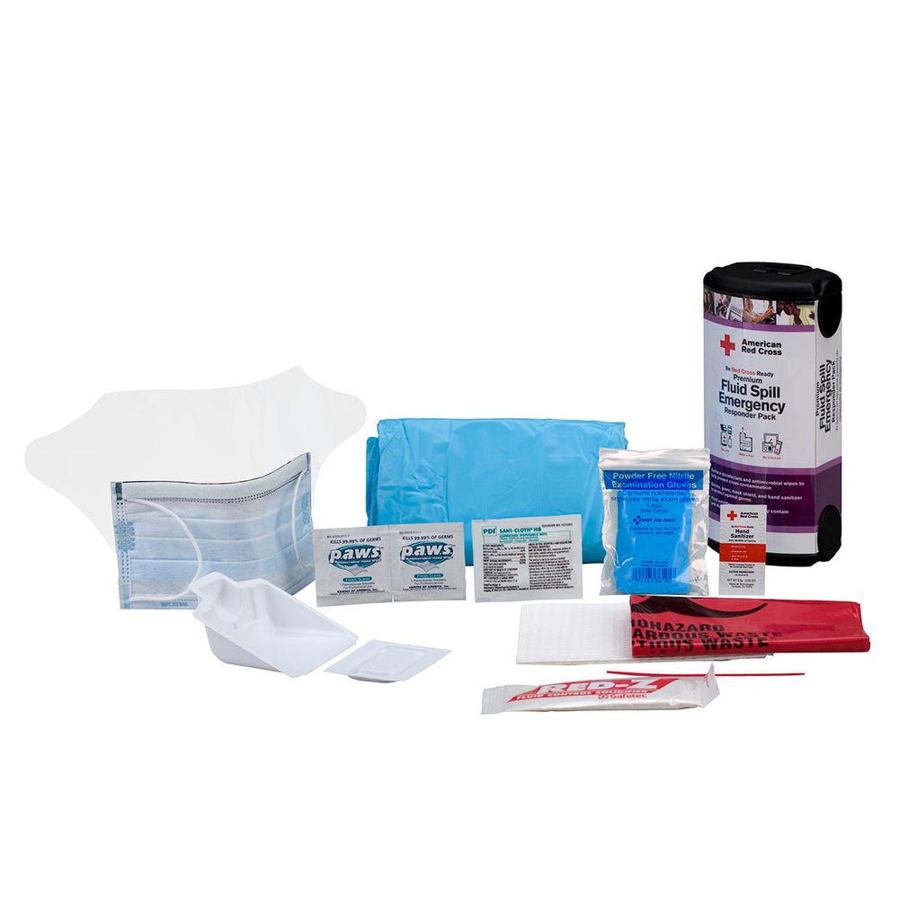 American Red Cross 13 Piece Fluid Spill Emergency Responder Pack