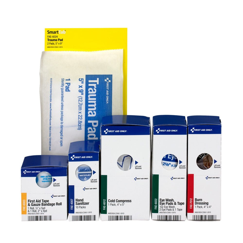 First Aid Only ANSI 2015 Retro Refill Pack for Large Plastic General Business (Refill for 1000 & 1001 Cabinets)