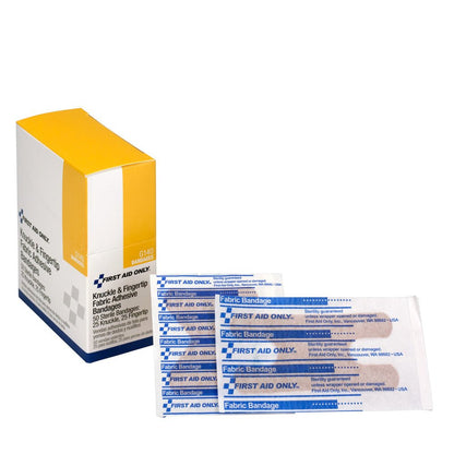 First Aid Only Assorted Fabric Bandages (25 Knuckle, 25 Fingertip)