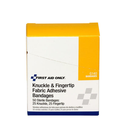 First Aid Only Assorted Fabric Bandages (25 Knuckle, 25 Fingertip)
