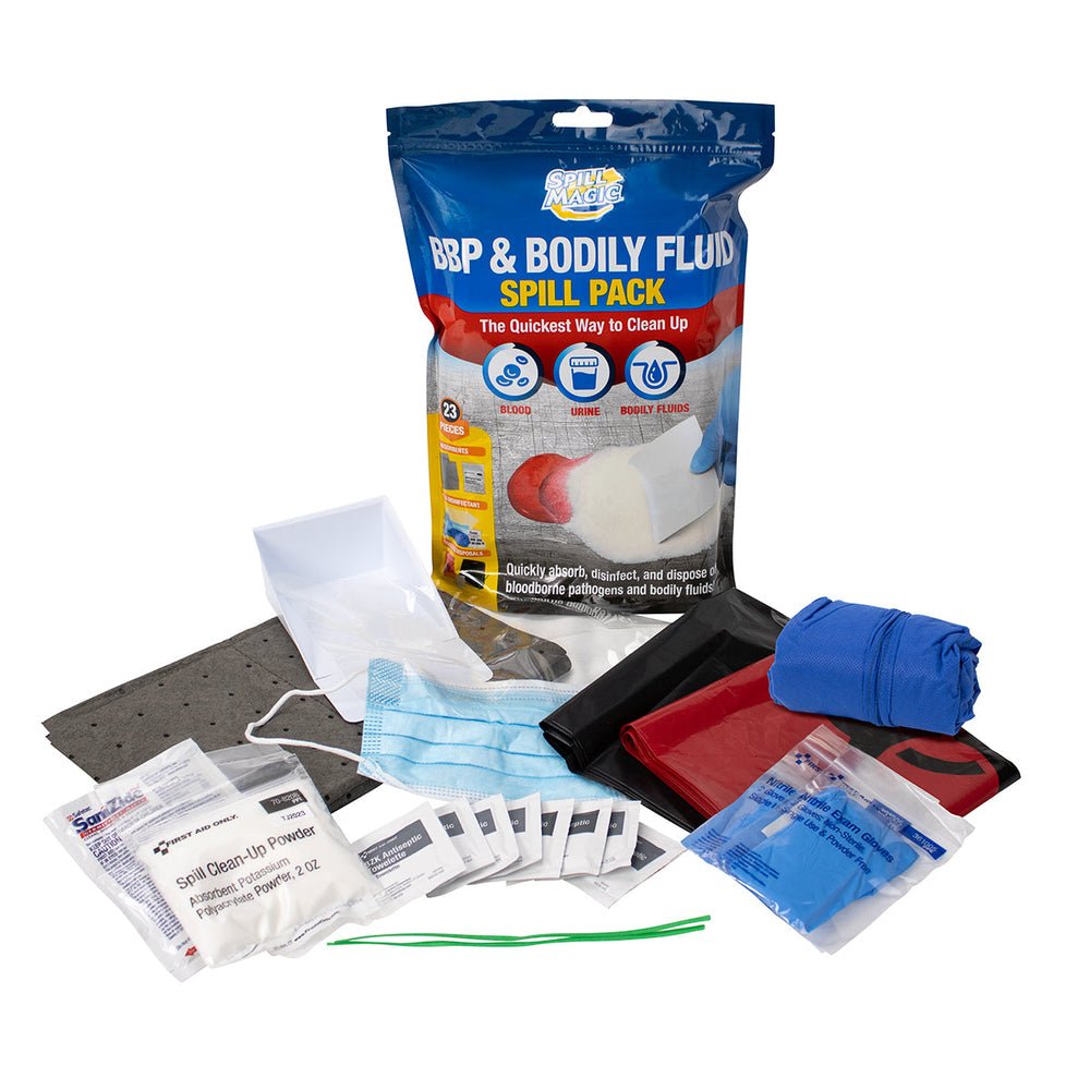 First Aid Only BBP & Bodily Fluid Spill Pack (Case of 6)