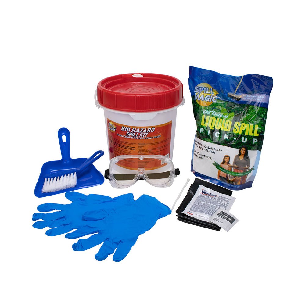 First Aid Only Biohazard Spill Kit, Pail Container (Case of 4)