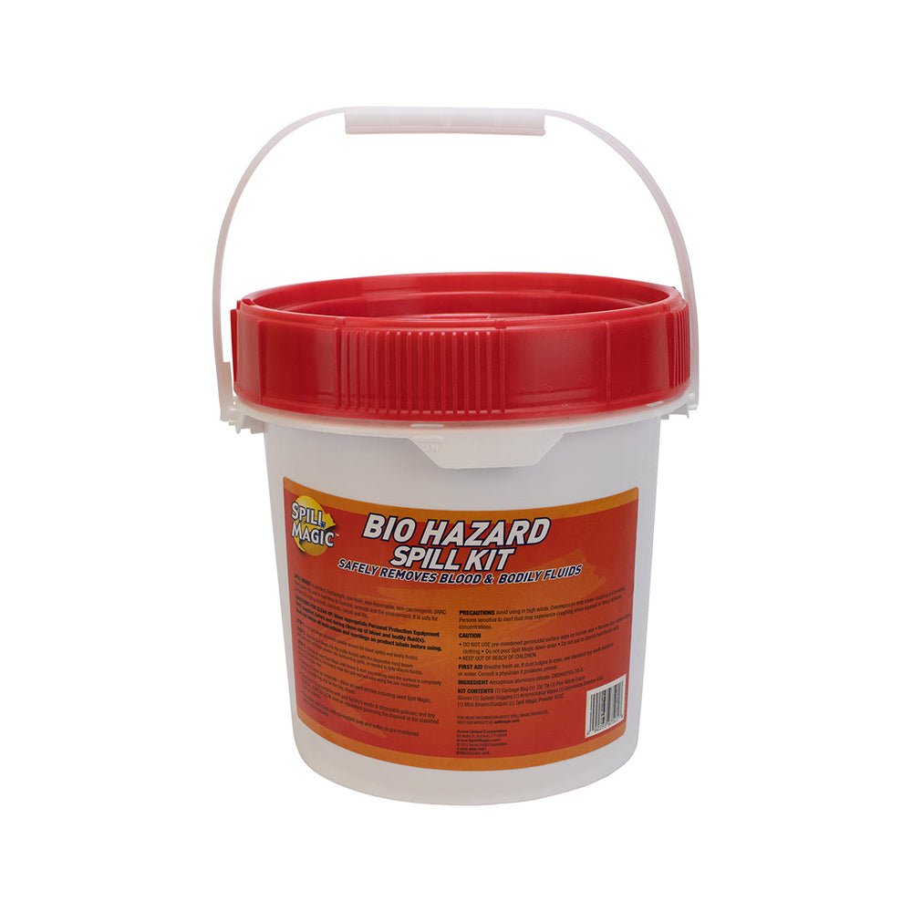 First Aid Only Biohazard Spill Kit, Pail Container (Case of 4)
