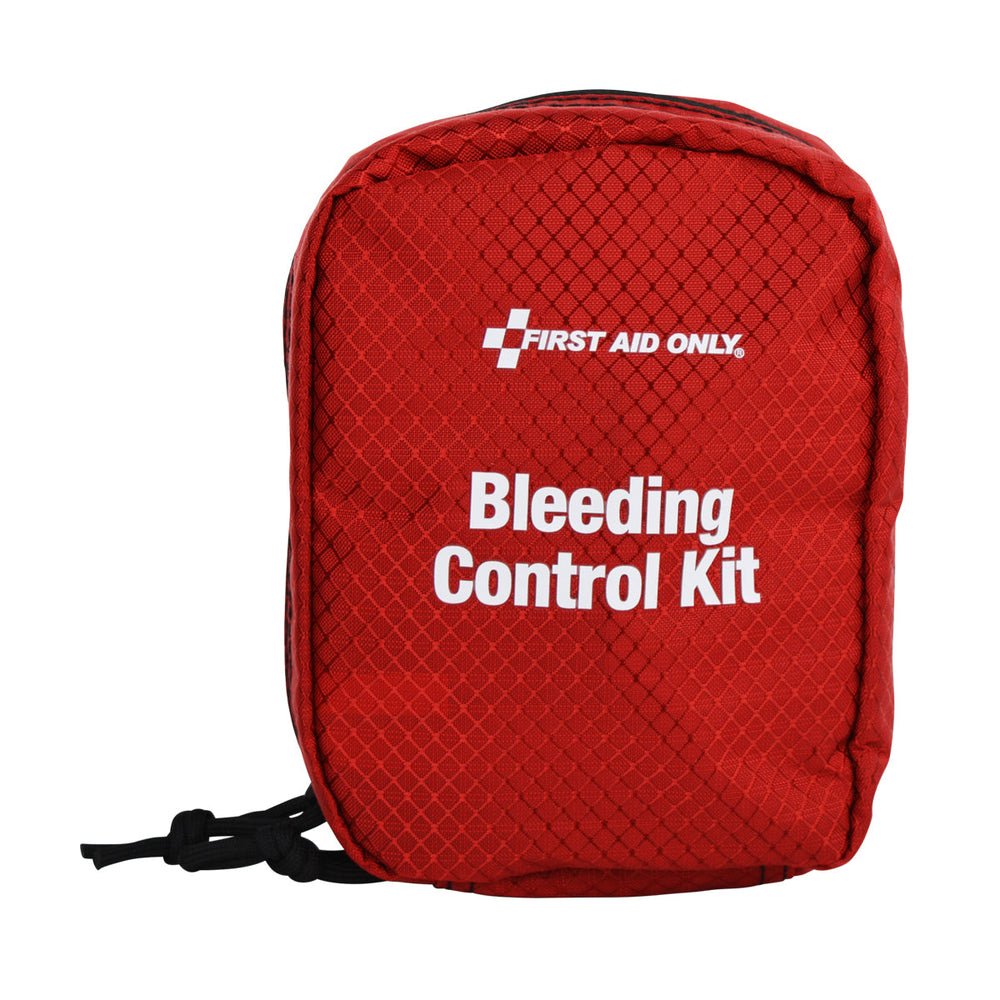 First Aid Only Bleeding Control Kit for CO, IN, TN, VA, WA State Regulation, Fabric Pouch