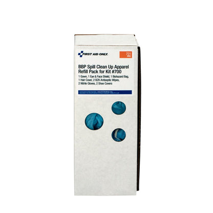 First Aid Only Bloodborne Pathogen (BBP) Spill Clean-up Apparel Refill Pack for Kit #700