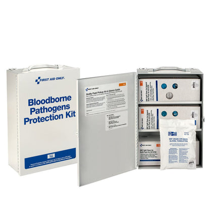 First Aid Only Bloodborne Pathogen (BBP) Spill Clean-up First Aid Cabinet
