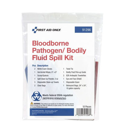 First Aid Only Bloodborne Pathogen/Bodily Fluid Spill Kit