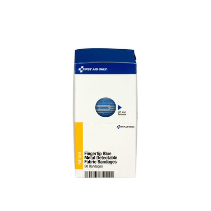 SmartCompliance Refill Fingertip Blue Metal Detectable Bandages, 40 Per Box