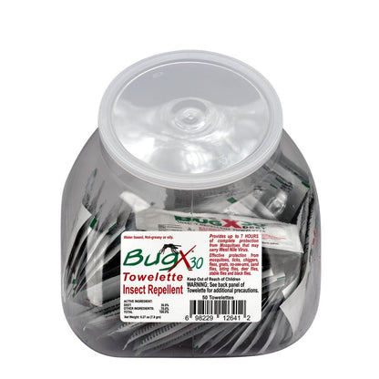 First Aid Only BugX30 Fish Bowl Insect Repellent Wipes, 50 Per Bowl