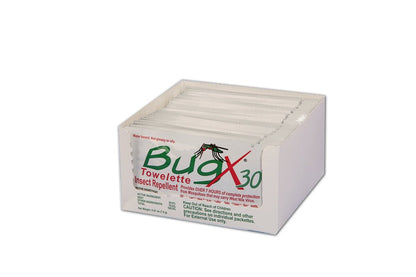 First Aid Only BugX30 Insect Repellent Wipes DEET, 25 Per Box