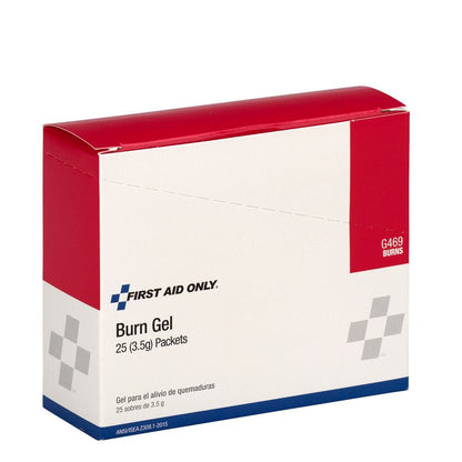 First Aid Only Burn Gel, 25 Per Box