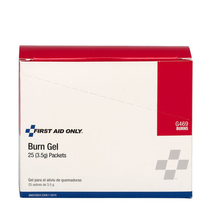 First Aid Only Burn Gel, 25 Per Box