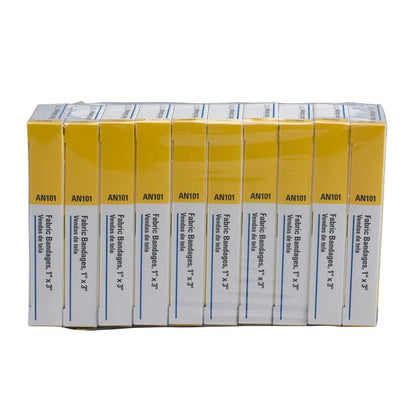 First Aid Only 1"x3" Fabric Bandages, 16 per Box (10 Count)