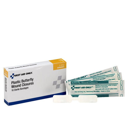 First Aid Only Butterfly Wound Closures, Large, 16 Per Box