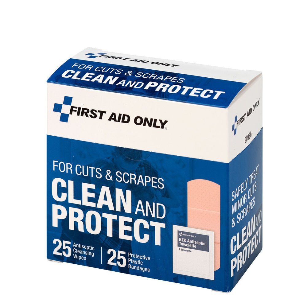 First Aid Only Clean and Protect Wound Care Kit, 50 Pieces