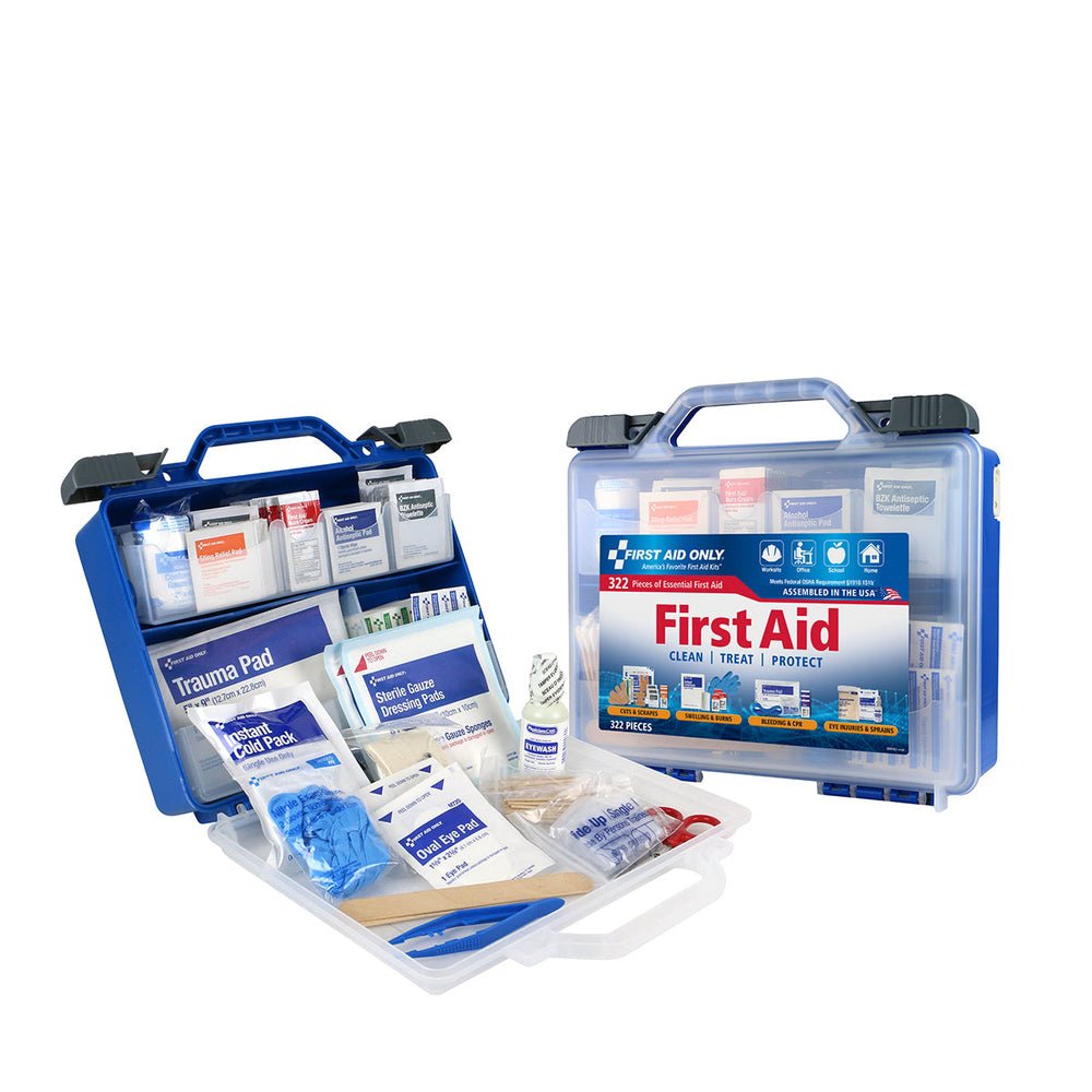 First Aid Only Clear Cover Intermediate First Aid Kit, 322 pc, No Safety Light