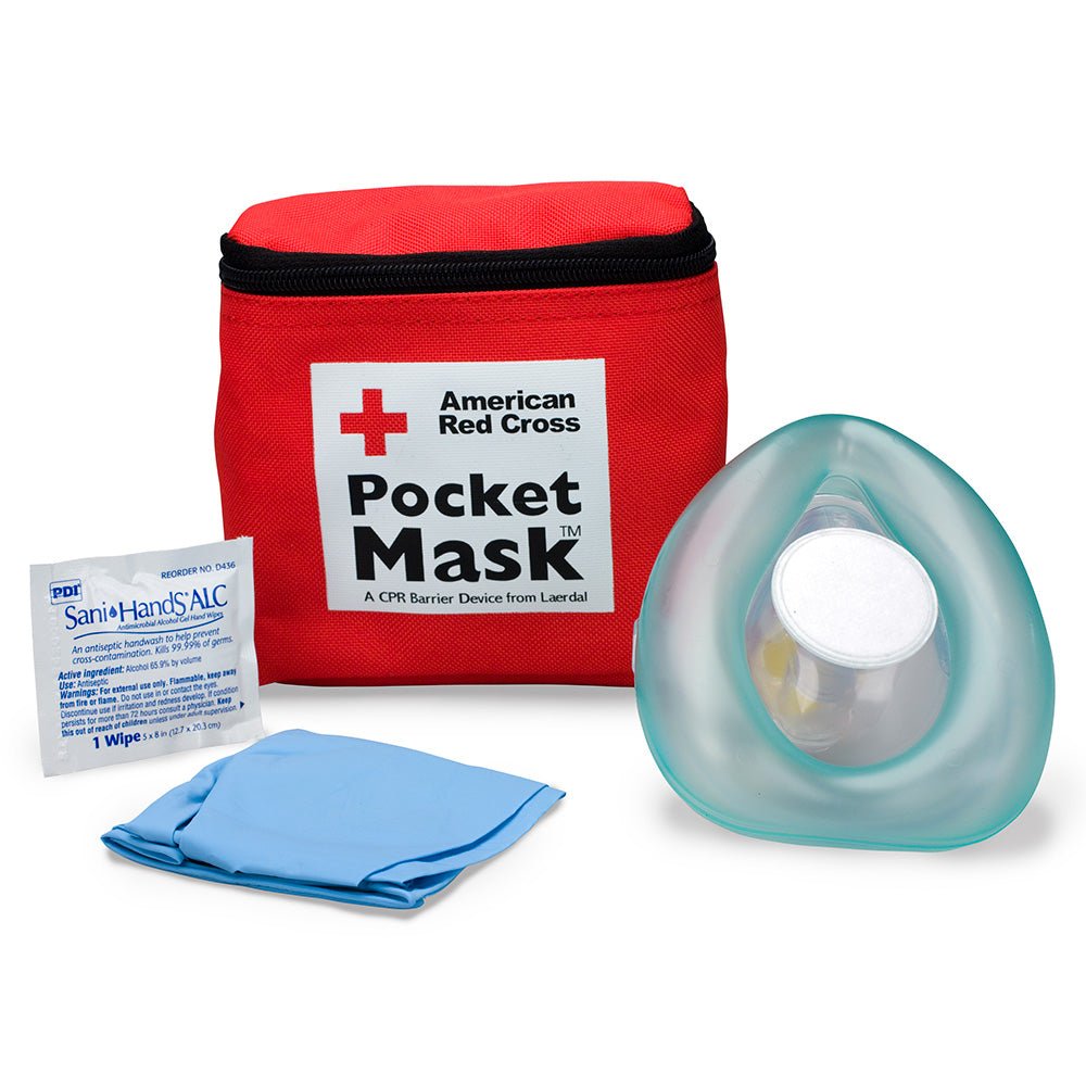 First Aid Only CPR Laerdal Pocket Mask, Fabric Case