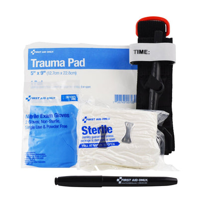 First Aid Only Critical Essentials Bleeding Control Kit for Limb Wounds
