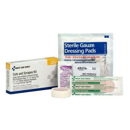 First Aid Only Cuts and Scrapes Kit, Unit Box