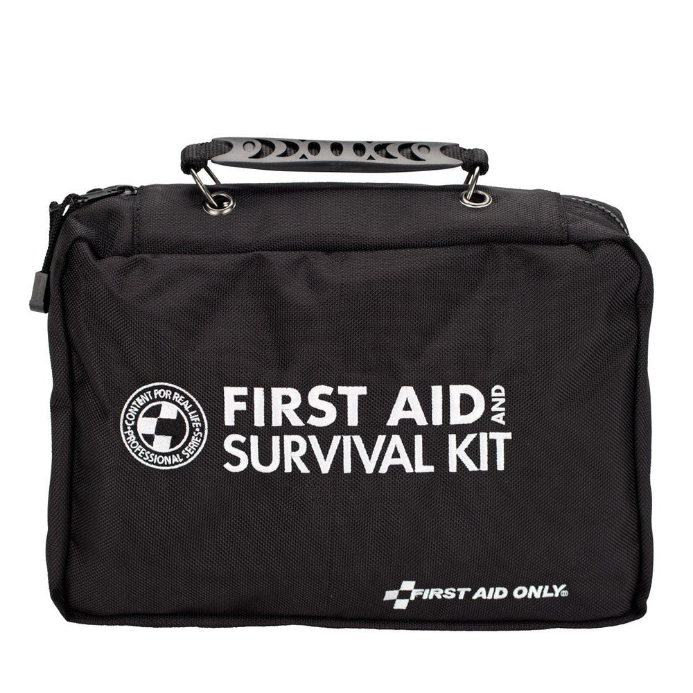 First Aid Only Deluxe Survival First Aid Kit in Ballistic Nylon Black Carry Case, 223 pieces