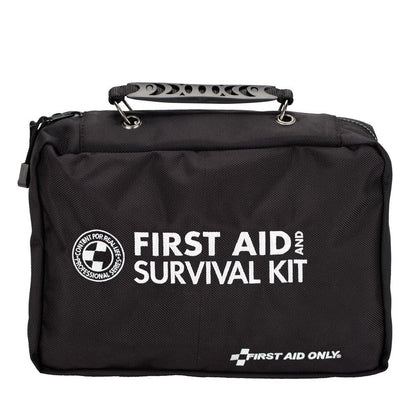 First Aid Only Deluxe Survival First Aid Kit in Ballistic Nylon Black Carry Case, 223 pieces