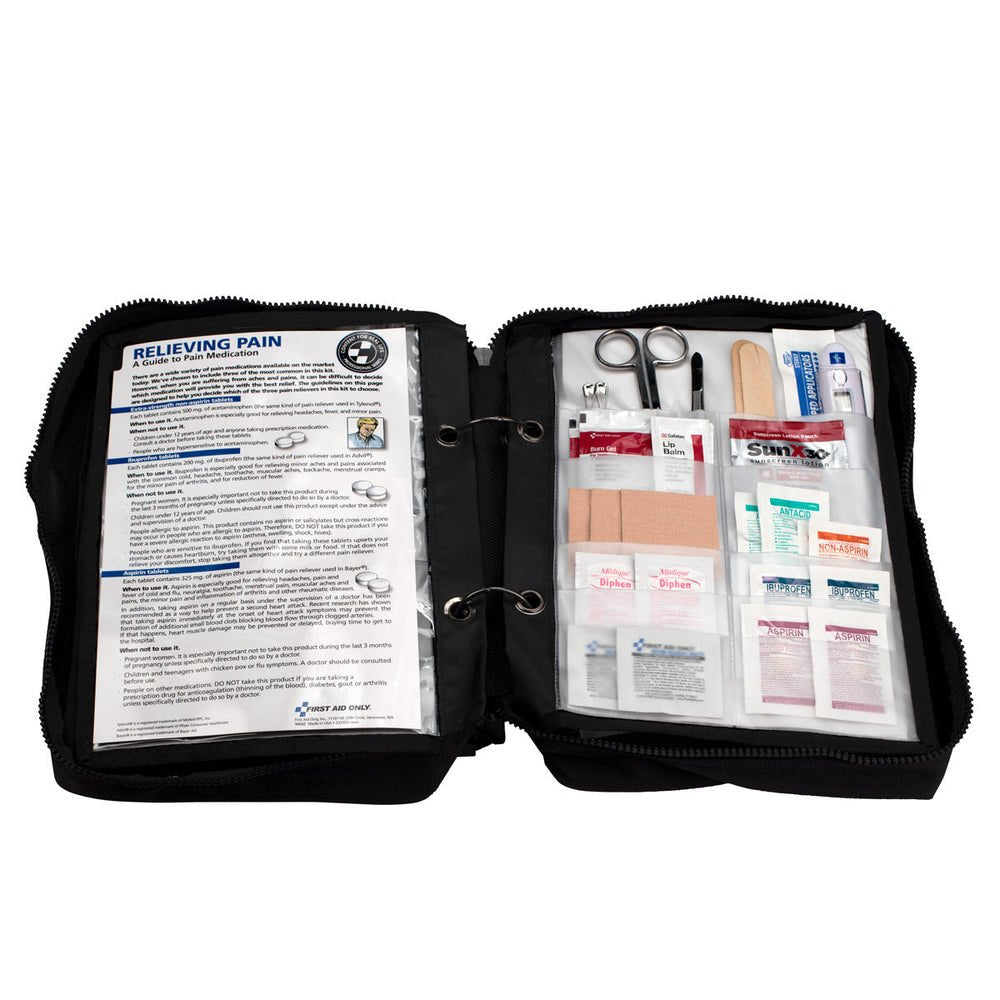 First Aid Only Deluxe Survival First Aid Kit in Ballistic Nylon Black Carry Case, 223 pieces