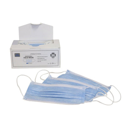 First Aid Only Disposable Face Masks, Box of 50