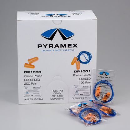 First Aid Only Earplugs, Corded, 100 per Box