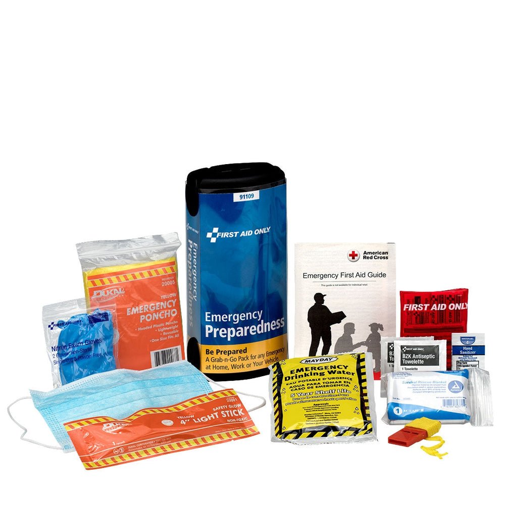 First Aid Only Emergency Preparedness Grab-and-Go Pod (Case of 6)
