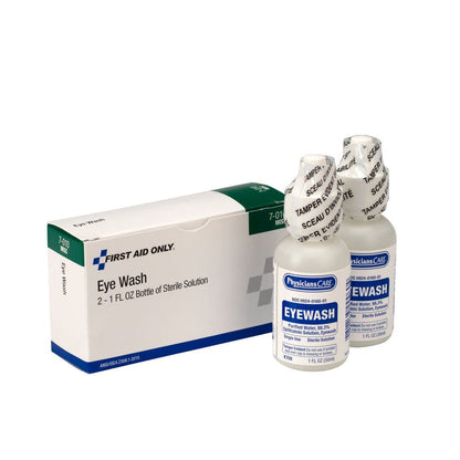 First Aid Only Eyewash, 1oz., 2 Per Box