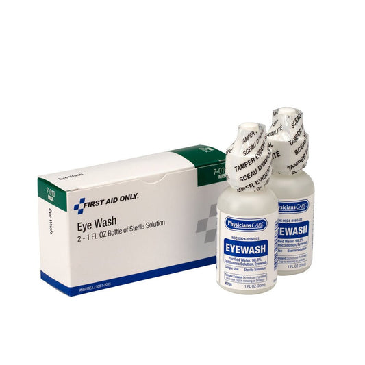 First Aid Only Eyewash, 1oz., 2 Per Box