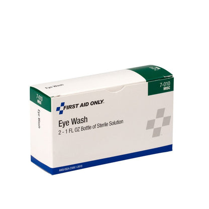 First Aid Only Eyewash, 1oz., 2 Per Box