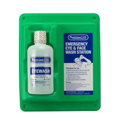 First Aid Only Eyewash Station, Single 32 oz. Screw Cap Bottle (Case of 6)