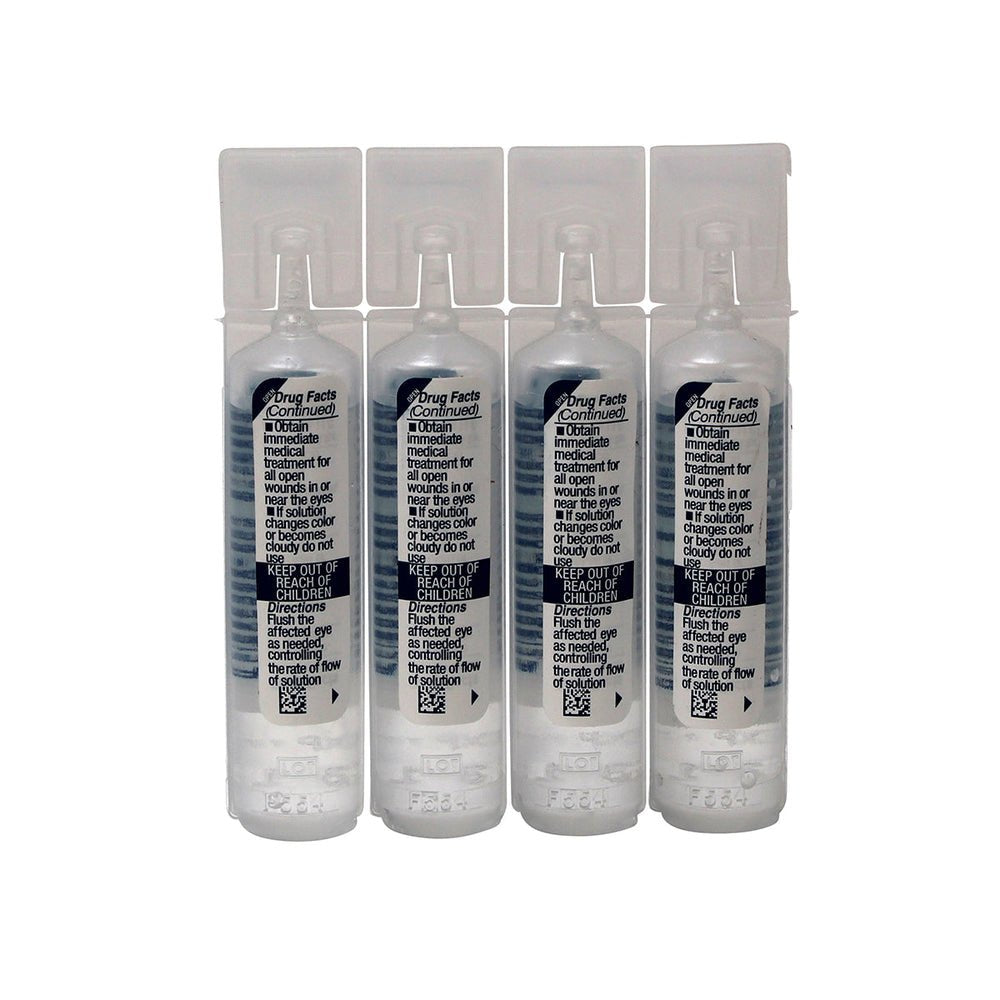 First Aid Only Eyewash Vials, 0.5 oz, 20 Per Bag