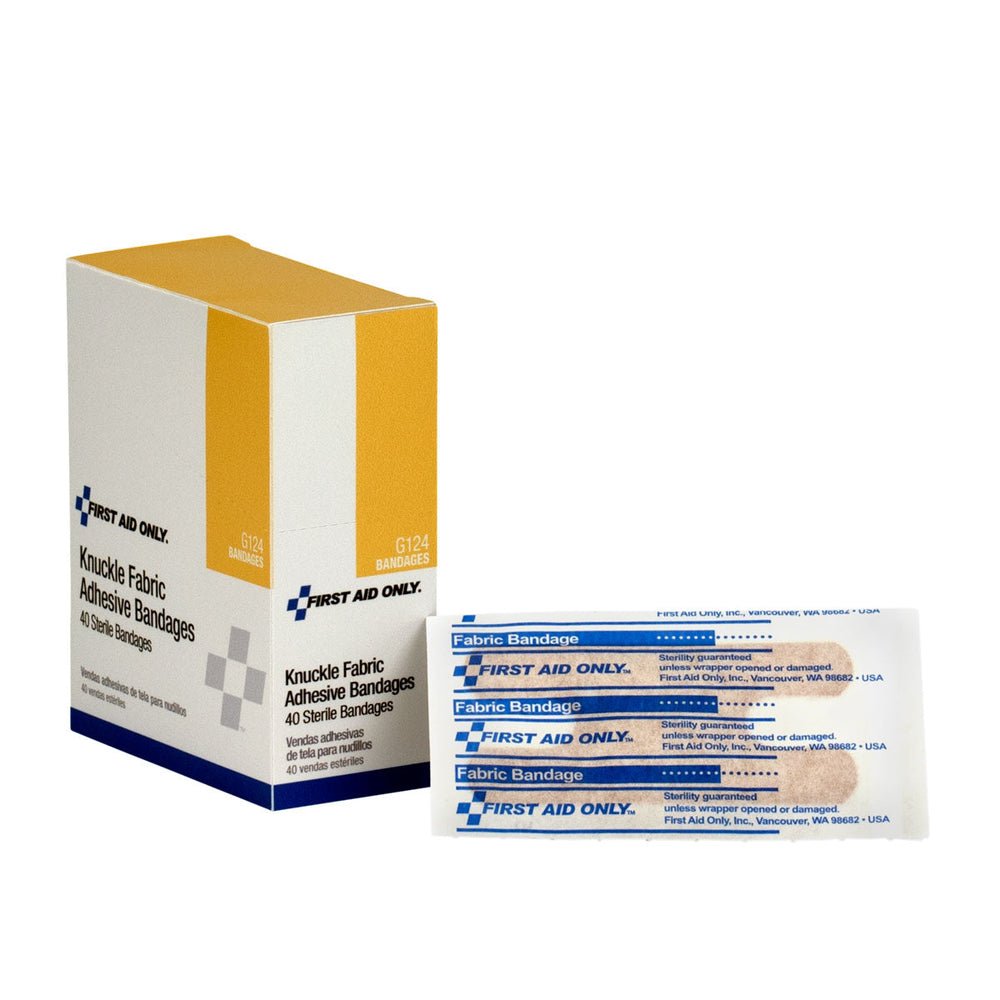First Aid Only Fabric Knuckle Bandages, 40 Per Box