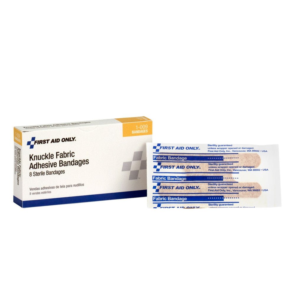 First Aid Only Fabric Knuckle Bandages, 8 Per Box