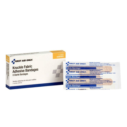 First Aid Only Fabric Knuckle Bandages, 8 Per Box
