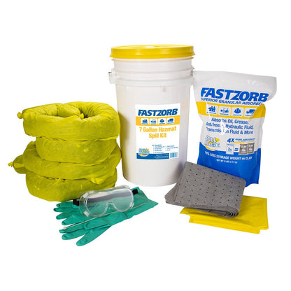 First Aid Only FASTZORB 7 Gallon Hazmat Spill Kit