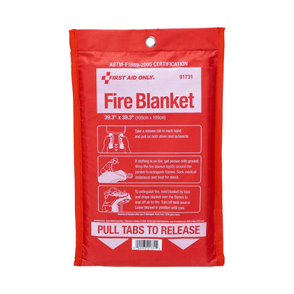 First Aid Only Fire Blanket, 39.3" x 39.3"