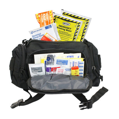 First Aid Only First Aid 3 Day Survival Kit with Emergency Food and Water, Black (73 Piece Kit)