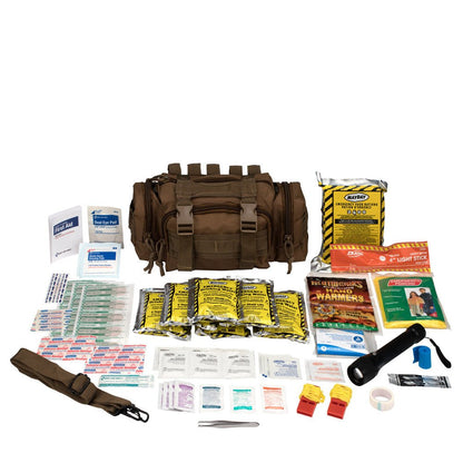 First Aid Only First Aid 3 Day Survival Kit with Emergency Food and Water, Black (73 Piece Kit)