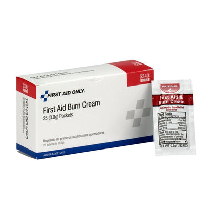 First Aid Only First Aid Burn Cream, 25 Per Box
